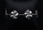 Vintage Handmade Sterling Silver Floral Bracelet - 7"