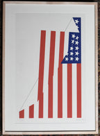 Jim Jacobs - American Flag Signed Limited Edition Original Print #87/200 Framed