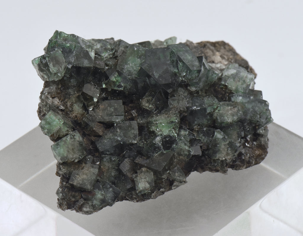 Green Fluorite Crystal Cluster on Matrix - UK