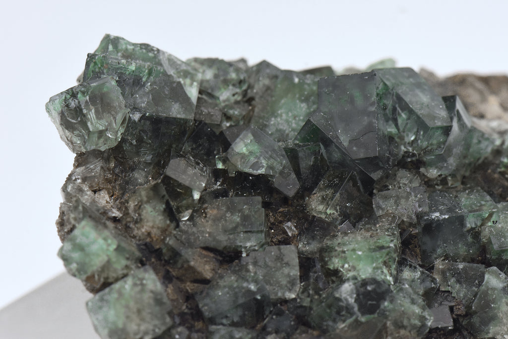 Green Fluorite Crystal Cluster on Matrix - UK