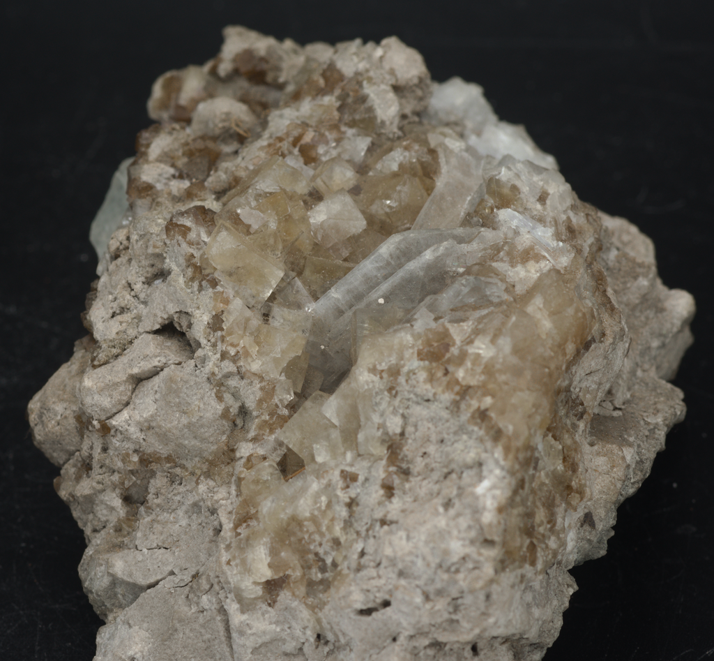 Brown "Root Beer" Fluorite and Celestite Crystal Cluster Mineral Specimen - Ohio, USA