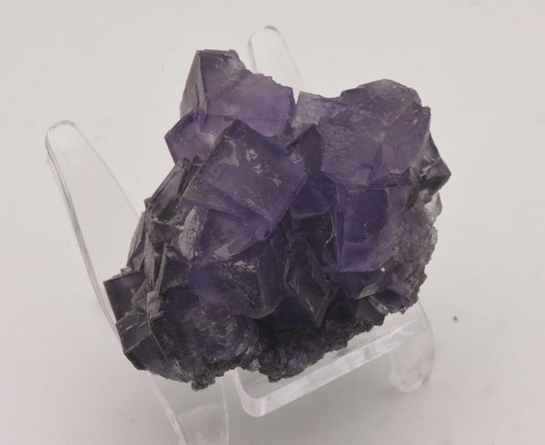 Purple Fluorite Crystal Cluster Mineral Specimen - Greece