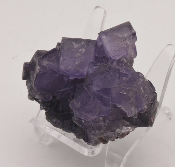 Purple Fluorite Crystal Cluster Mineral Specimen - Greece