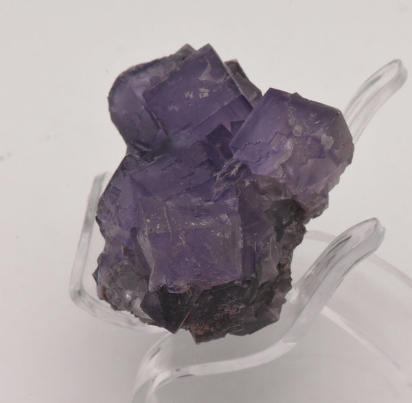 Purple Fluorite Crystal Cluster Mineral Specimen - Greece