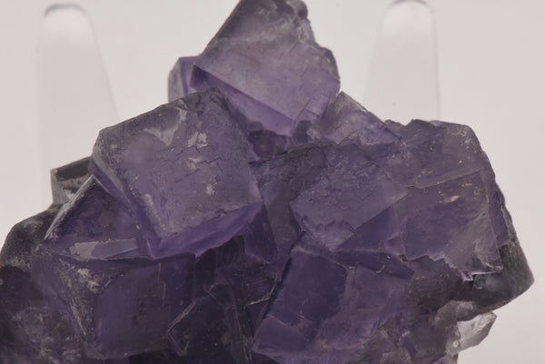 Purple Fluorite Crystal Cluster Mineral Specimen - Greece