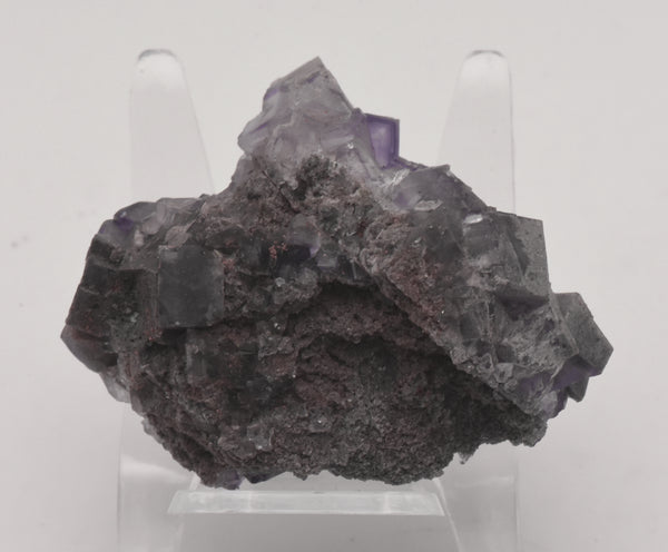 Purple Fluorite Crystal Cluster Mineral Specimen - Greece