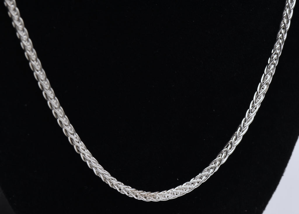 Sterling Silver Kazaz Hand Knitted Oxidised Foxtail Chain Necklace -  CH102946 | Şile Silver, Jewelry Manufacturer & Wholesaler