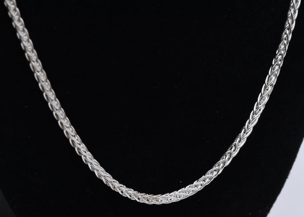 Milor - Stunning Vintage Italian 950 Silver Foxtail Chain Necklace - 24"
