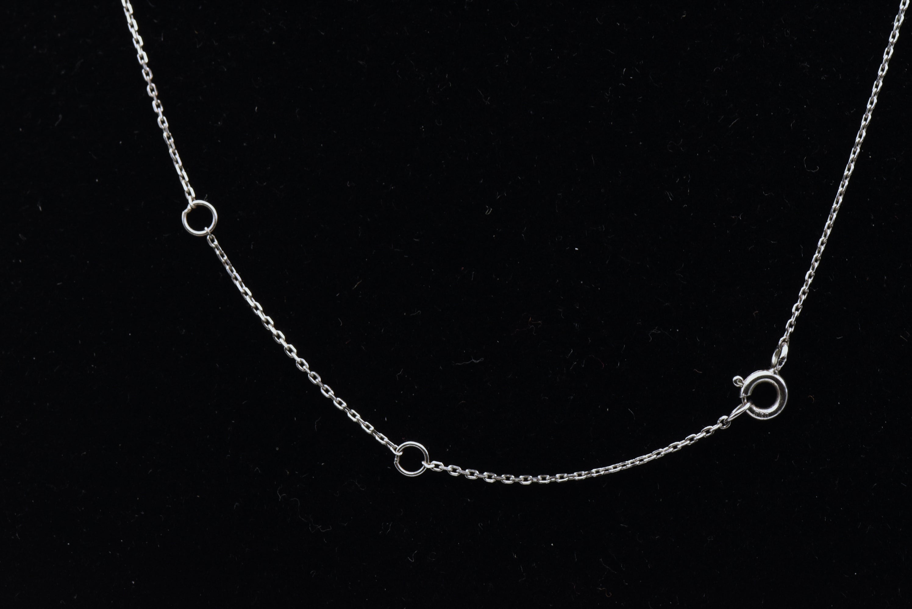 Vintage Mother of Pearl and Diamonds Sterling Silver Starfish Pendant Necklace