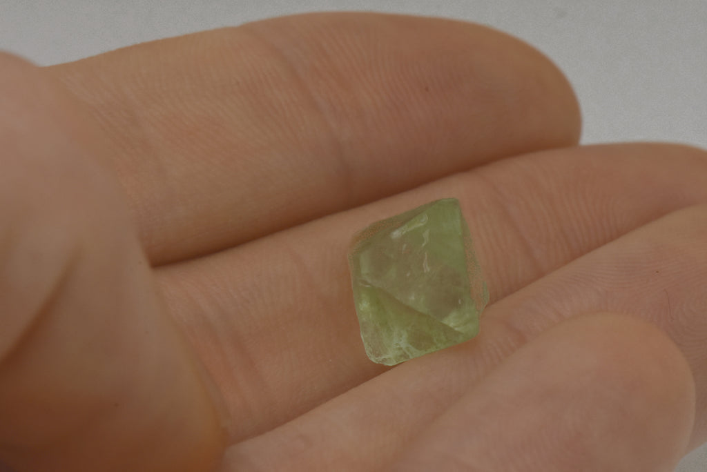 Single Green Fluorite Crystal - Argentina