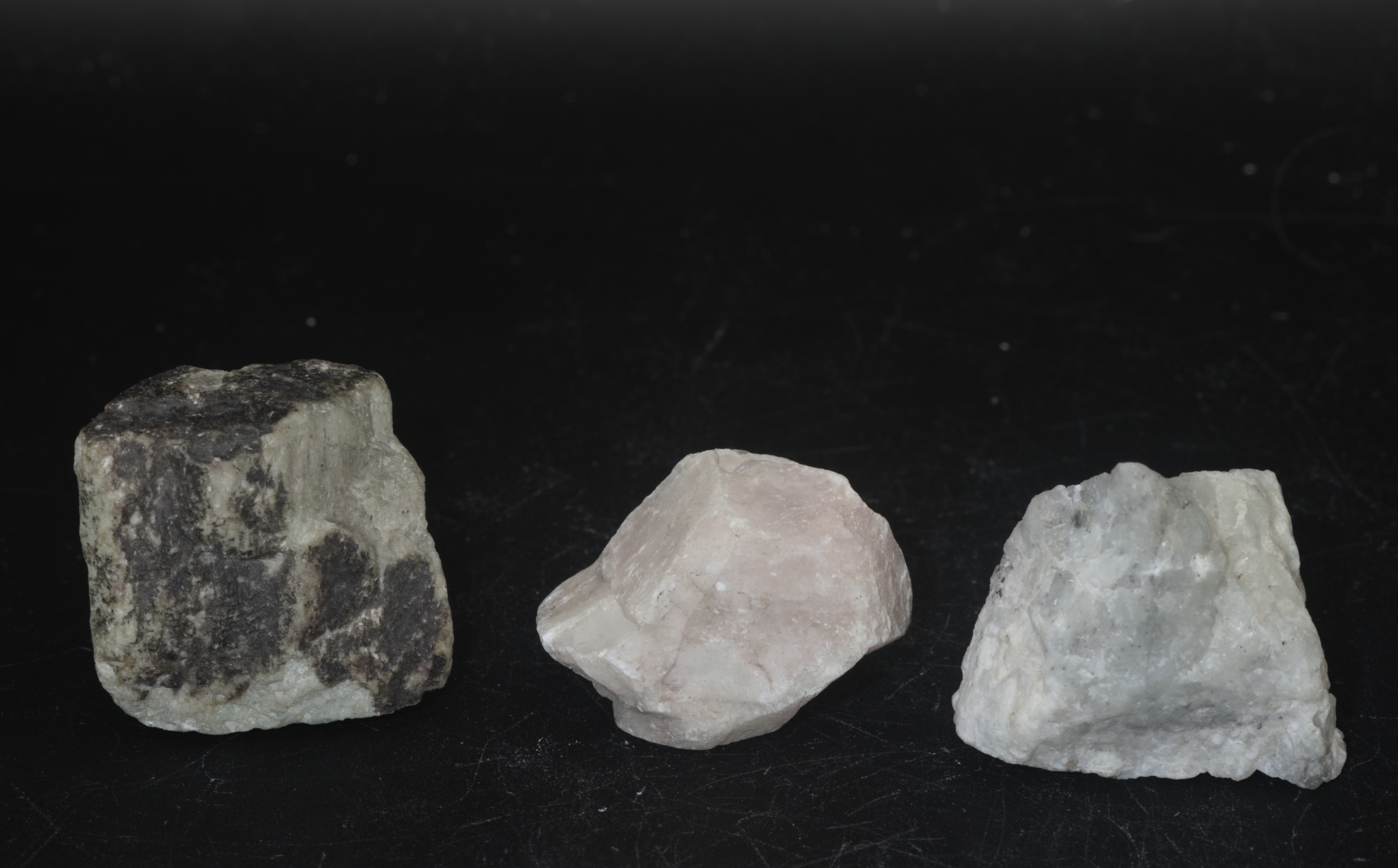 Collection of Fluorescent Minerals Varieties