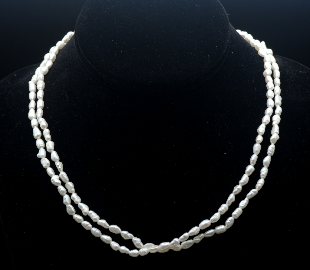 Vintage Freshwater Pearls Single Strand Necklace - 36"