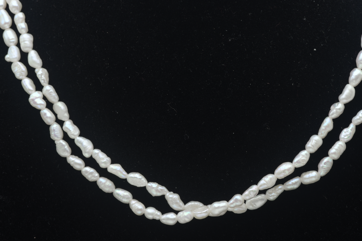 Vintage Freshwater Pearls Single Strand Necklace - 36"