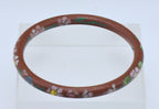 Vintage Red Cloisonne Bangle Bracelet