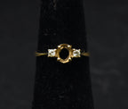 Vintage 14k Gold and Diamonds Semi-Mount Ring - Size 4