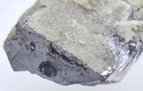 Galena with Barite, Quartz, and Fluorite Crystal Cluster Mineral Specimen - Illinois, USA