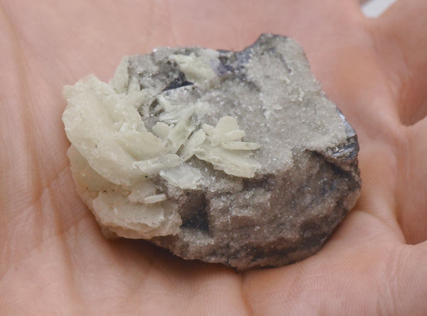 Galena with Barite, Quartz, and Fluorite Crystal Cluster Mineral Specimen - Illinois, USA