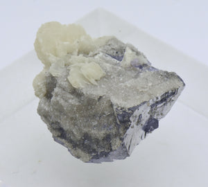 Galena with Barite, Quartz, and Fluorite Crystal Cluster Mineral Specimen - Illinois, USA