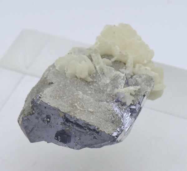 Galena with Barite, Quartz, and Fluorite Crystal Cluster Mineral Specimen - Illinois, USA