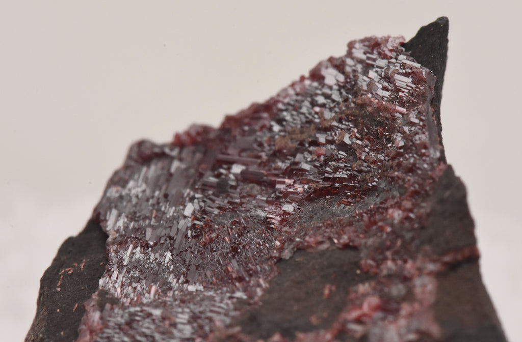 Realgar Crystals on Matrix Thumbnail Specimen - Nevada