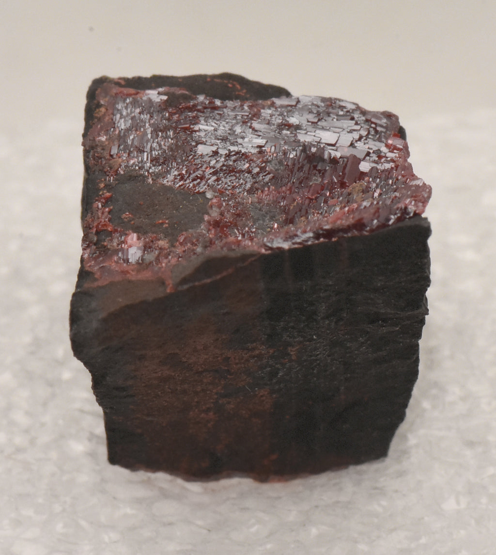 Realgar Crystals on Matrix Thumbnail Specimen - Nevada