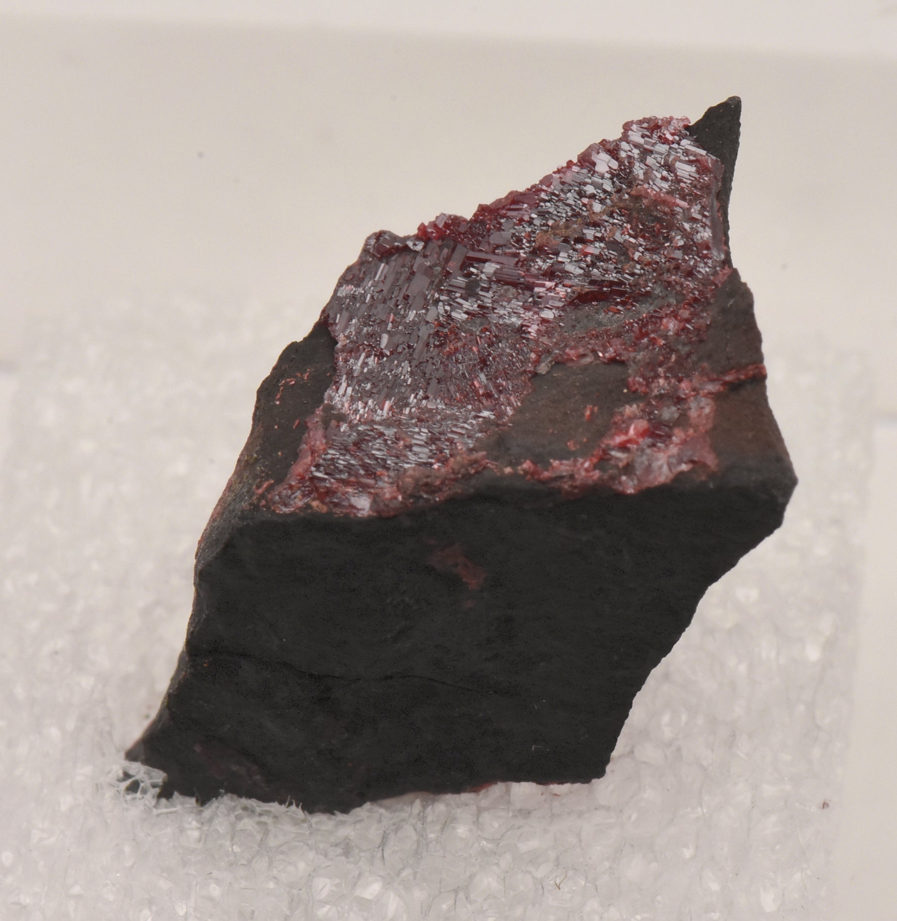 Realgar Crystals on Matrix Thumbnail Specimen - Nevada