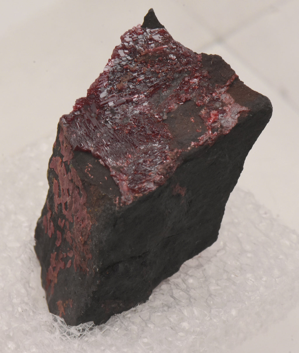 Realgar Crystals on Matrix Thumbnail Specimen - Nevada