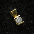Vintage 14k Gold and Diamonds Pendant