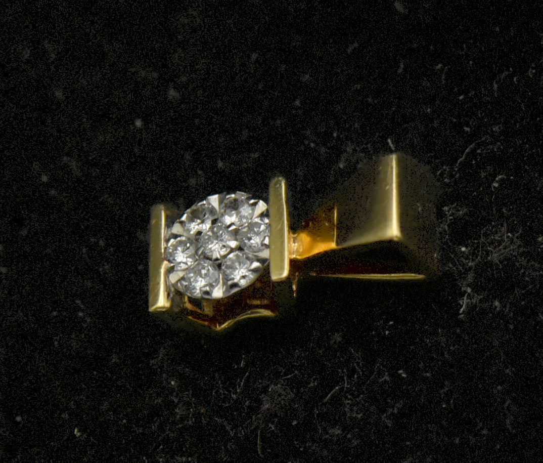 Vintage 14k Gold and Diamonds Pendant
