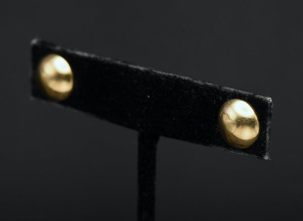 Vintage 14K Gold Dome Stud Earrings