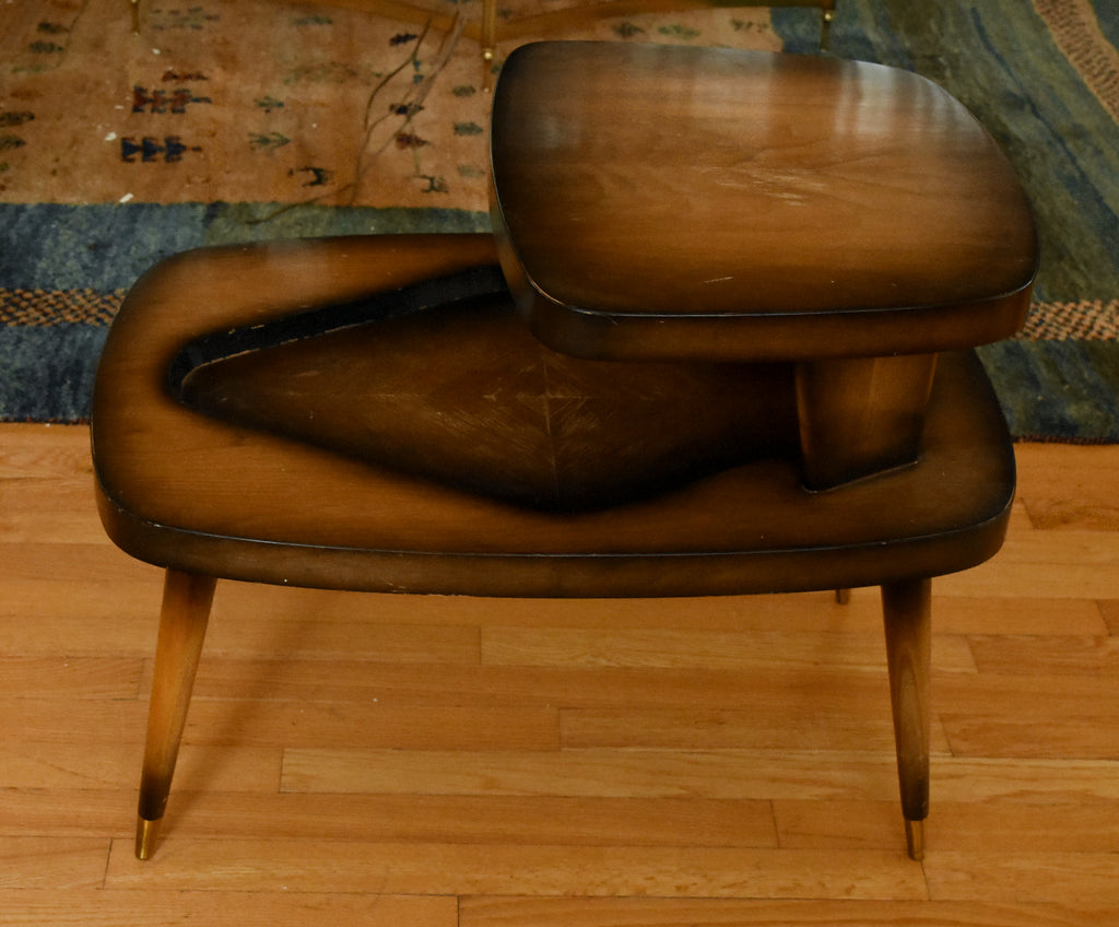 Gordon's - Vintage 1950s Pair Mid Century Modern Tiered Side Tables