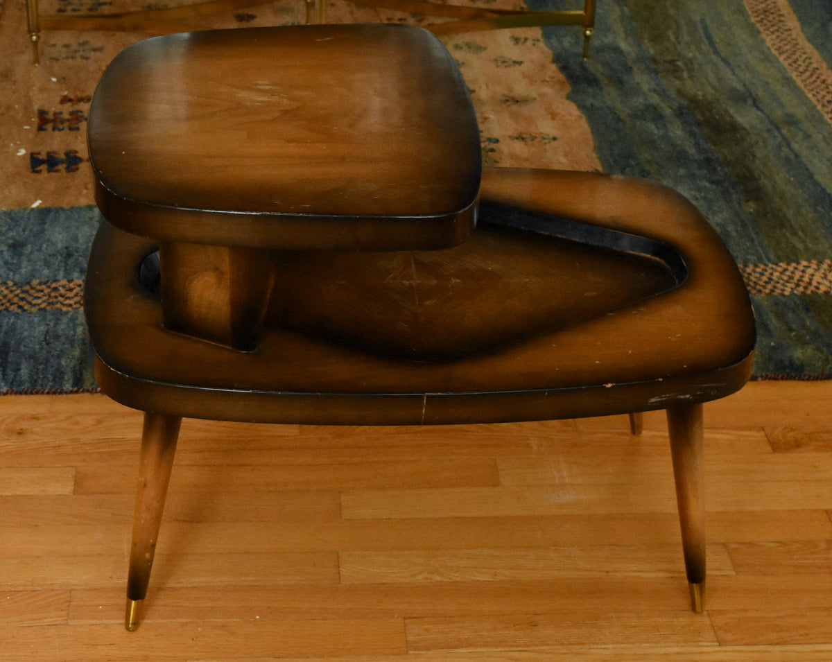 Gordon's - Vintage 1950s Pair Mid Century Modern Tiered Side Tables