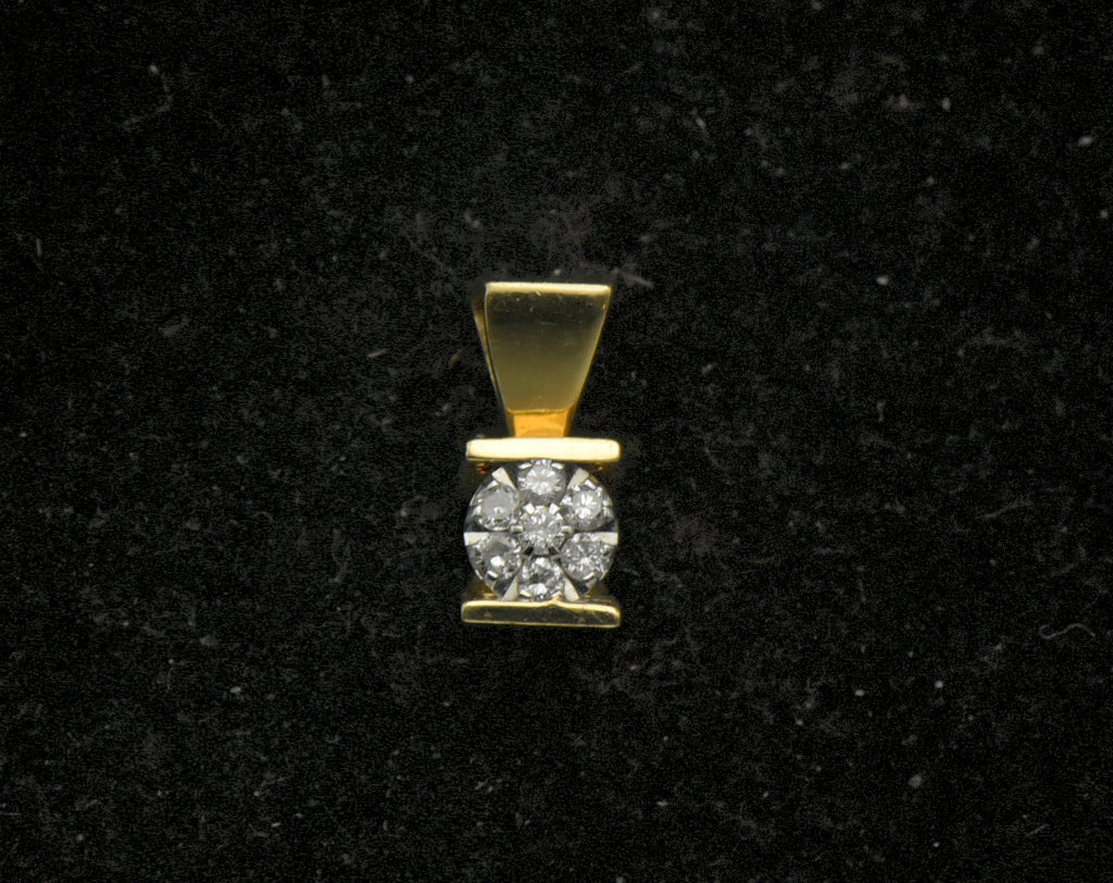 Vintage 14k Gold and Diamonds Pendant