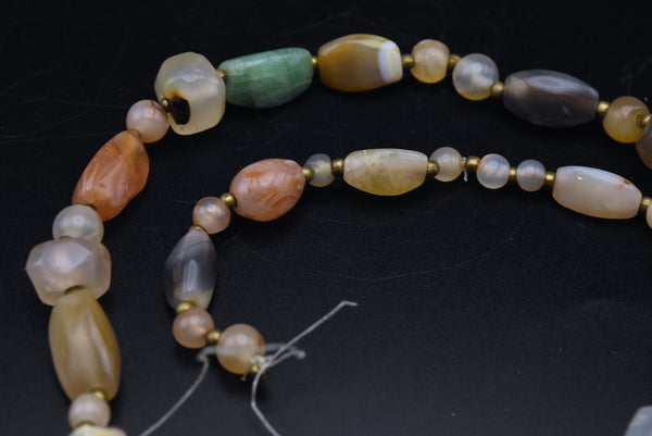BROKEN Various Tumbled Stone Bead Necklace