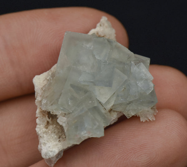 Light Greenish Blue Fluorite Crystal Cluster - Austria