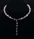 Vintage Faceted Glass Beaded Necklace - 15"