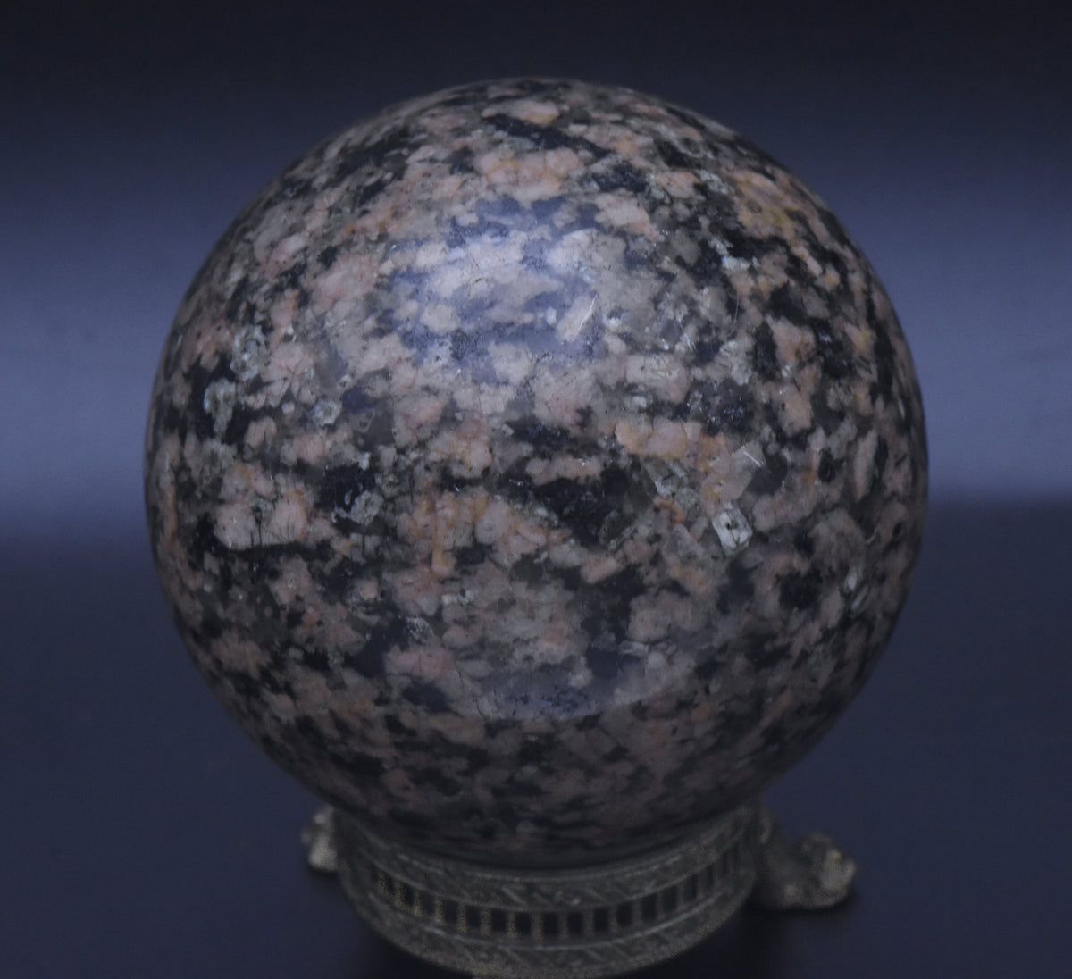Polished Granite Sphere - 500g