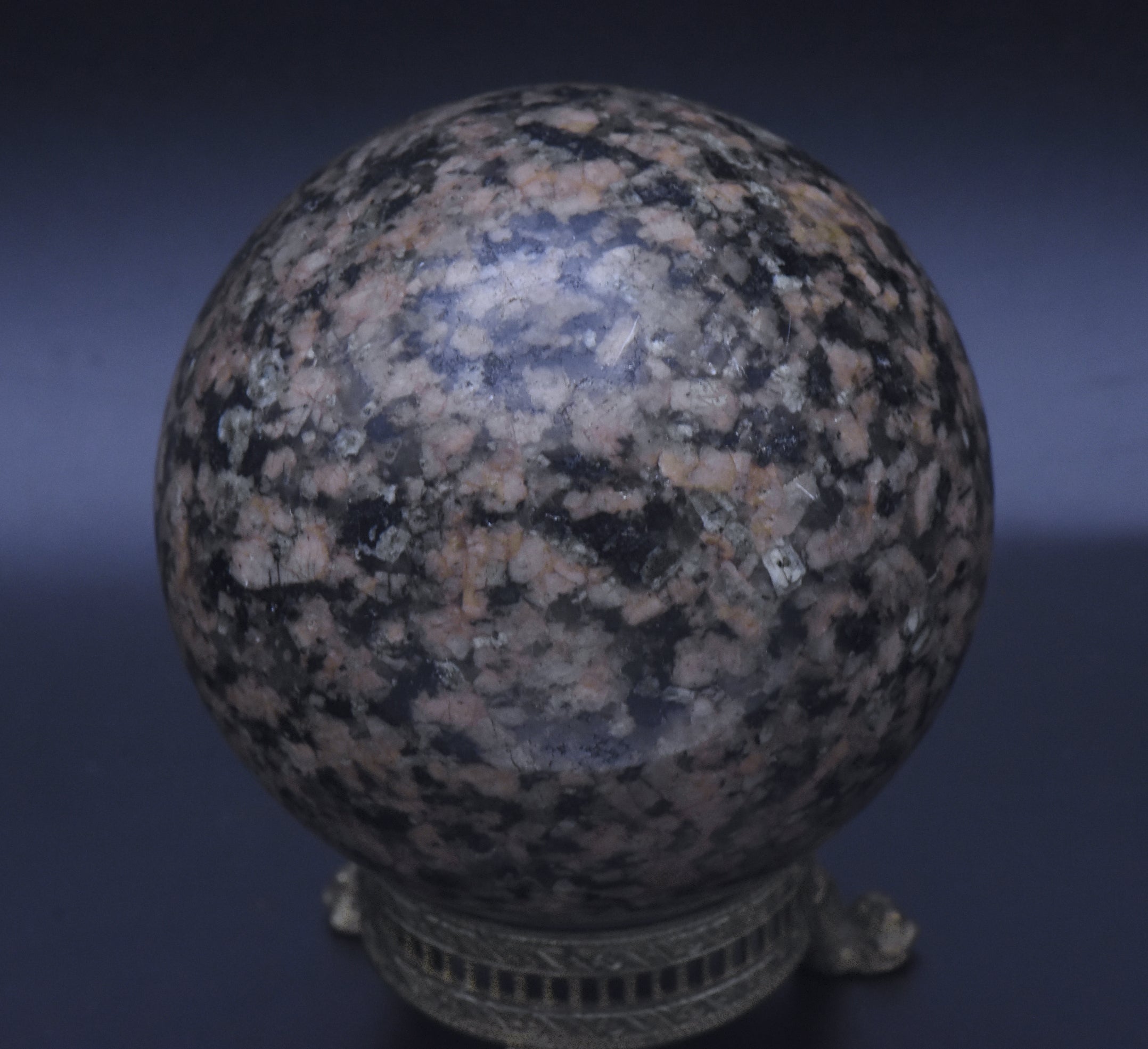 Polished Granite Sphere - 500g