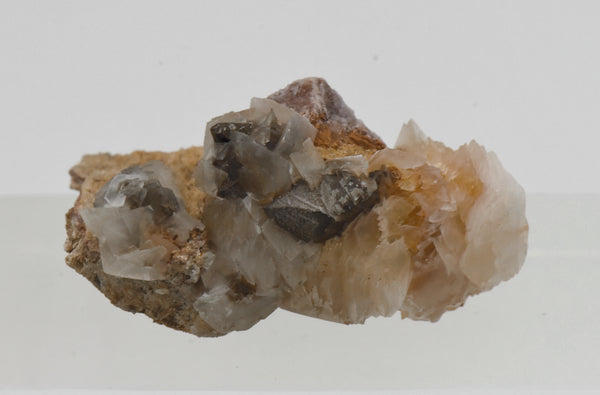 Calcite with Goethite Pseudomorph of Pyrite - Wales