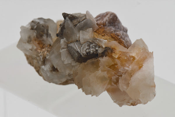 Calcite with Goethite Pseudomorph of Pyrite - Wales