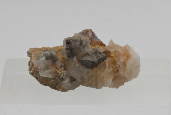 Calcite with Goethite Pseudomorph of Pyrite - Wales