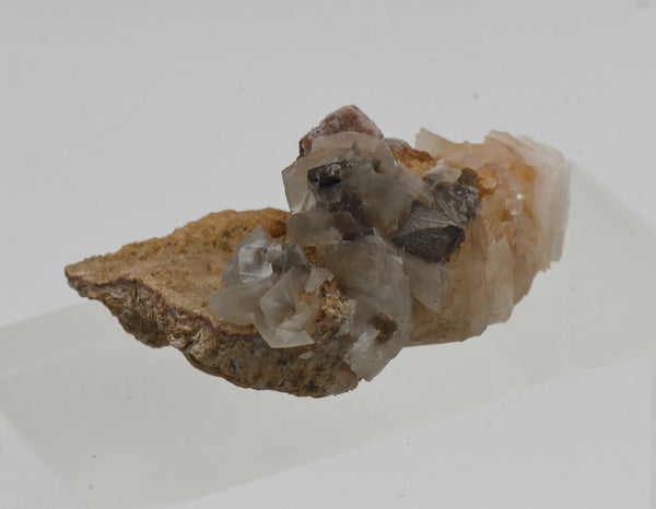 Calcite with Goethite Pseudomorph of Pyrite - Wales