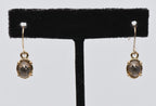 Gold Tone Metal Dangle Earrings