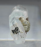 Aquamarine Crystal with Red Garnets and Mica Mineral Specimen - Pakistan