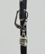 UNMATCHED Vintage Pale Green Glass Crystal Dangle Earring