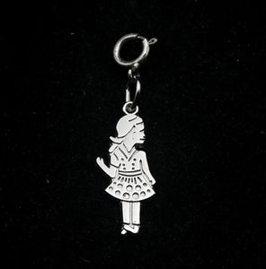 Rembrandt - Vintage Sterling Silver Girl Charm