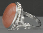 Uncas - Vintage Sterling Silver Goldstone Ring - Size 7.75