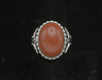 Uncas - Vintage Sterling Silver Goldstone Ring - Size 7.75