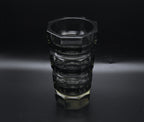 Moser - Vintage Josef Hoffman Smoked Faceted Glass Vase - AS IS