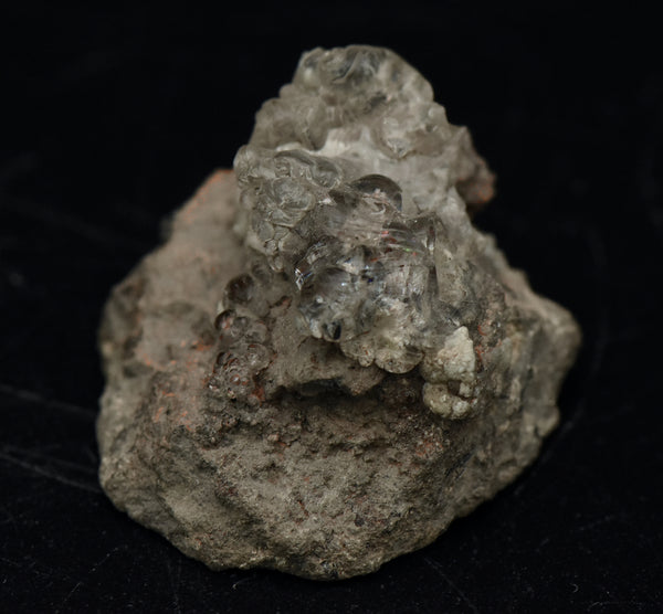 Hyalite on Matrix Mineral Specimen - Czechia